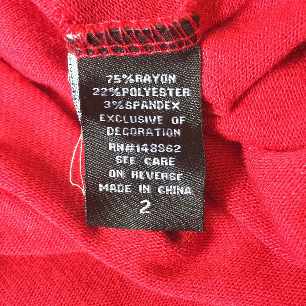 NWOT Torrid Faux Wrap Red Dress Size 2X - Picture 7 of 8